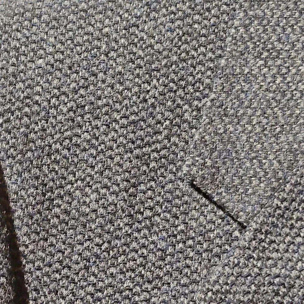 American‎ Trend Blazer Mens 42R Wool Sport Coat Houndstooth Blue Gray